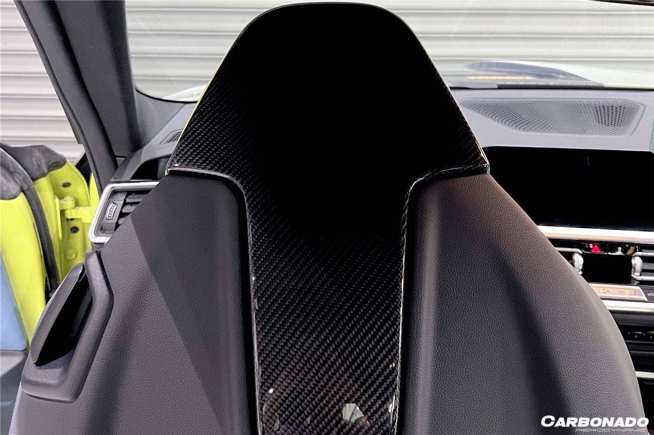 2021-UP BMW M4/M3 G82/G83/G80 OE Style Carbon Fiber UP Seat-back Cover - Carbonado Aero