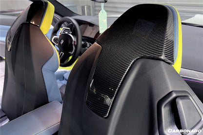 2021-UP BMW M4/M3 G82/G83/G80 OE Style Carbon Fiber UP Seat-back Cover - Carbonado Aero