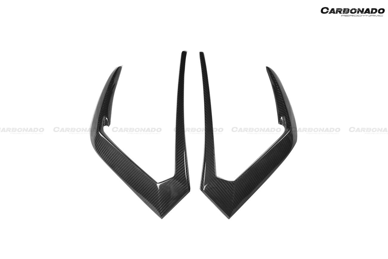 2018-2022 Lamborghini URUS TC Style Dry Carbon Fiber Rear Bumper Vents - Carbonado