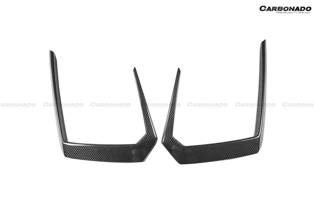 2018-2022 Lamborghini URUS TC Style Dry Carbon Fiber Front Bumper Vents - Carbonado