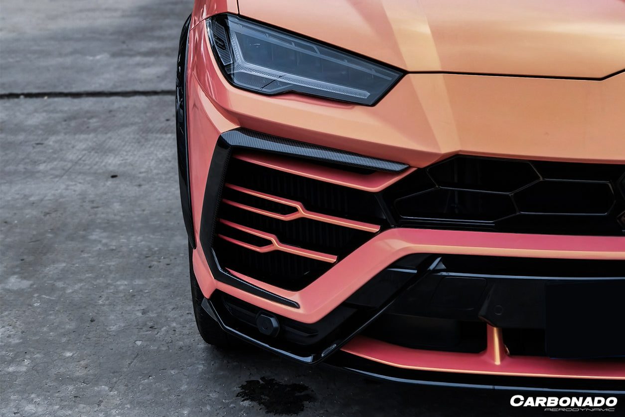 2018-2022 Lamborghini URUS TC Style Dry Carbon Fiber Front Bumper Vents - Carbonado