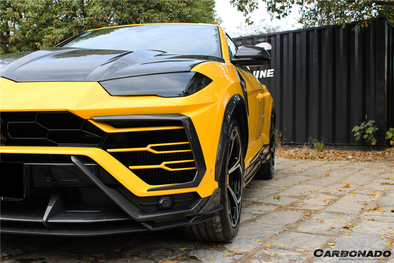 2018-2022 Lamborghini URUS TC Style Dry Carbon Fiber Front Bumper Vents - Carbonado
