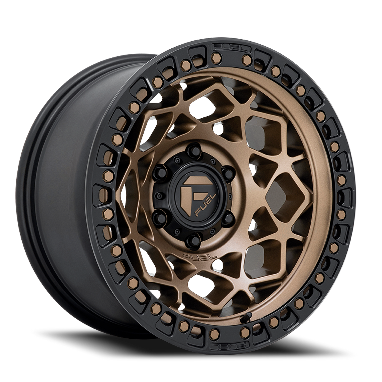 Fuel Off-Road Unit D785 17x9 +1 6x139.7mm 106.1mm Bronze Matte Black Ring