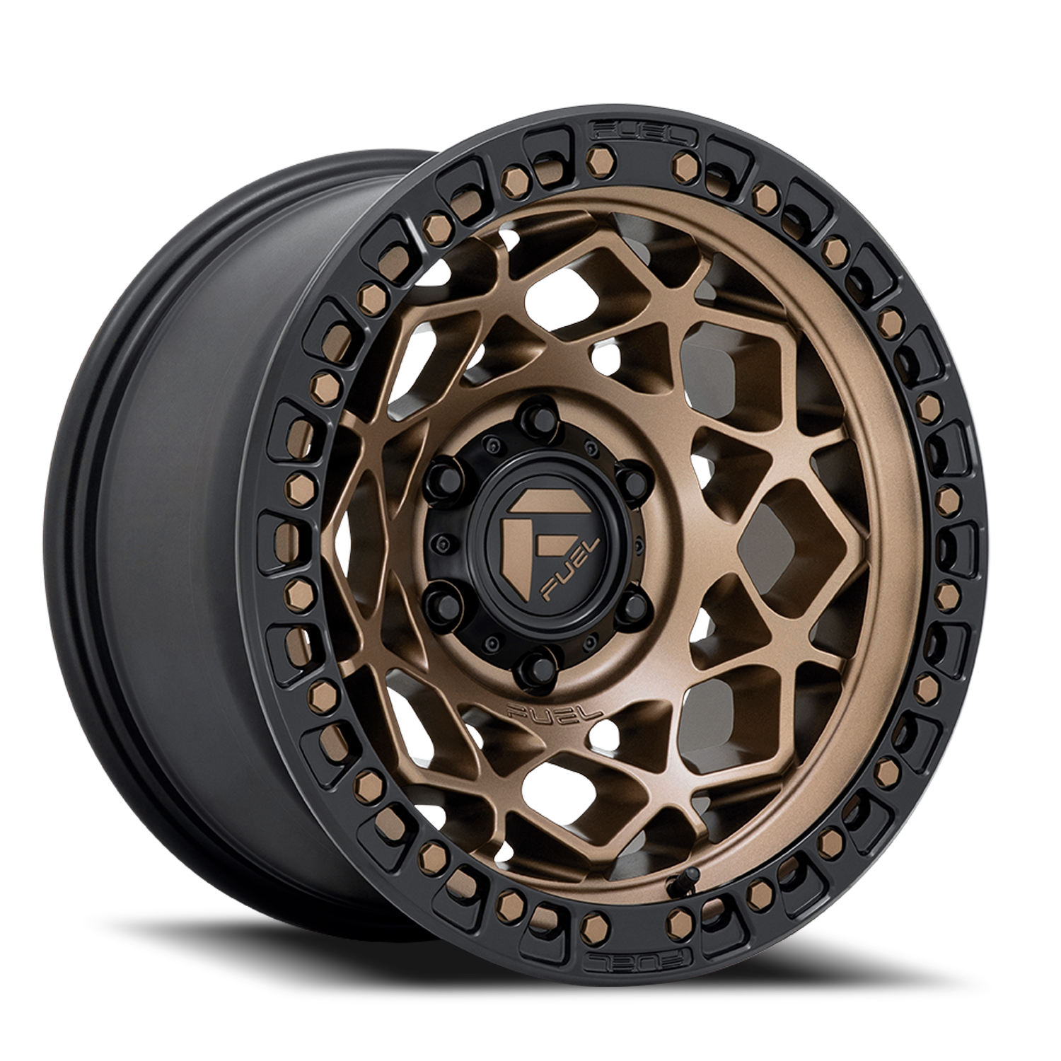 Fuel Off-Road Unit D785 17x9 +1 6x139.7mm 106.1mm Bronze Matte Black Ring