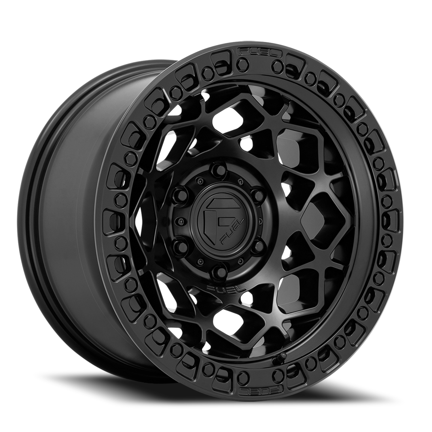 Fuel Off-Road Unit D786 17x9 -12 6x139.7mm 106.1mm Matte Black Matte Black Ring