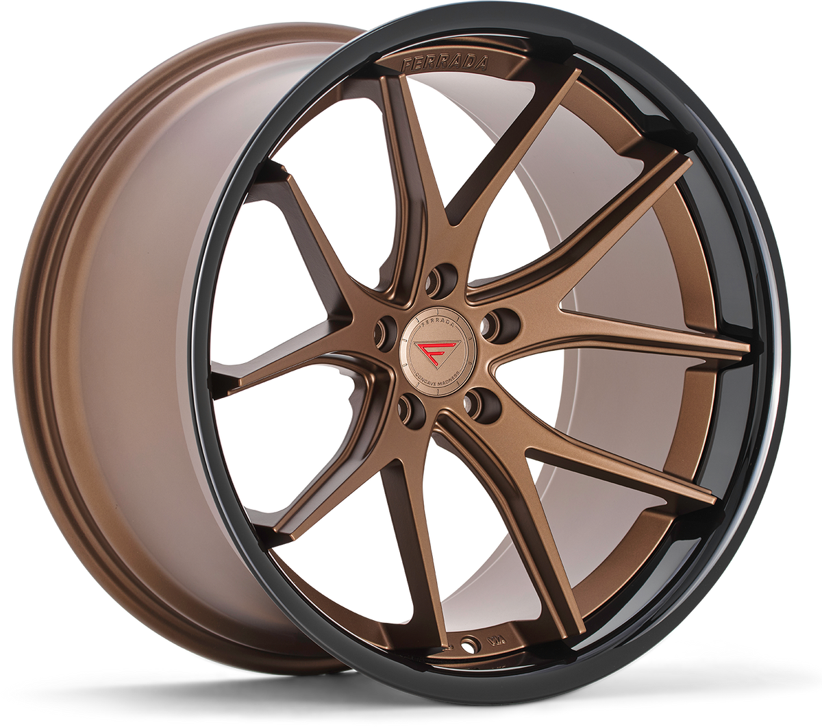 Ferrada FR2 Matte Bronze / Gloss Black Lip wheel
