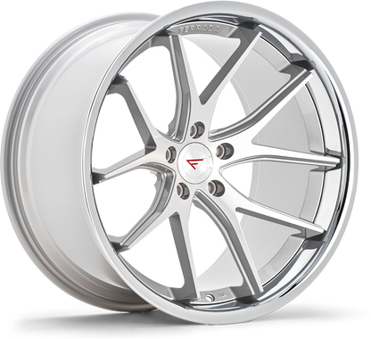 Ferrada FR2 Machine Silver / Chrome Lip wheel