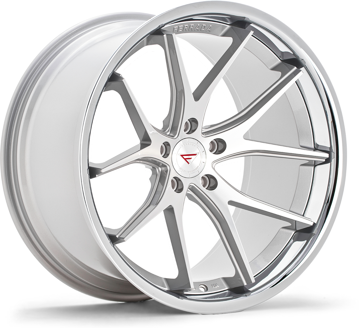 Ferrada FR2 Machine Silver / Chrome Lip wheel