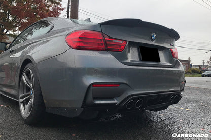 2014-2020 BMW M3 F80 & M4 F82 VA Style Carbon Fiber Rear Diffuser w/ Lip - Carbonado