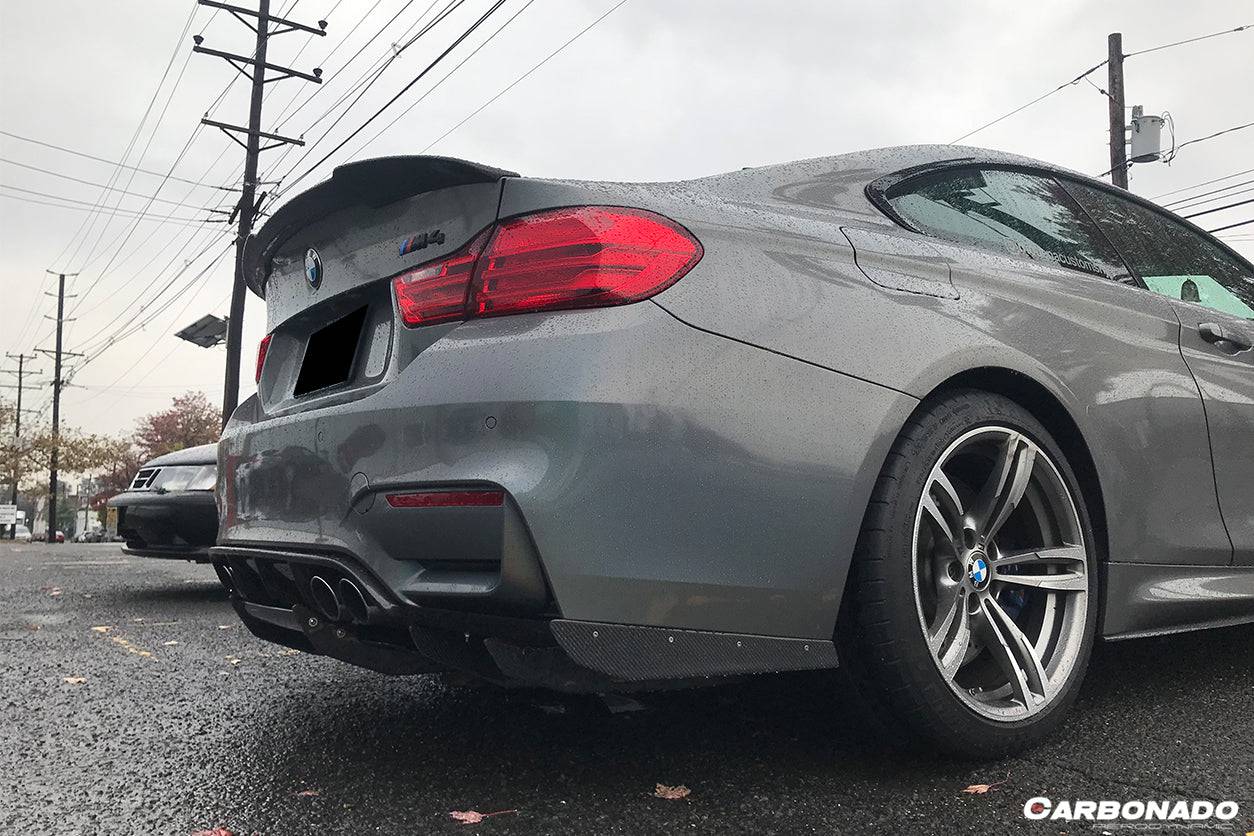 2014-2020 BMW M3 F80 M4 F82 VA Style Carbon Fiber Rear Diffuser and  Lip - Carbonado