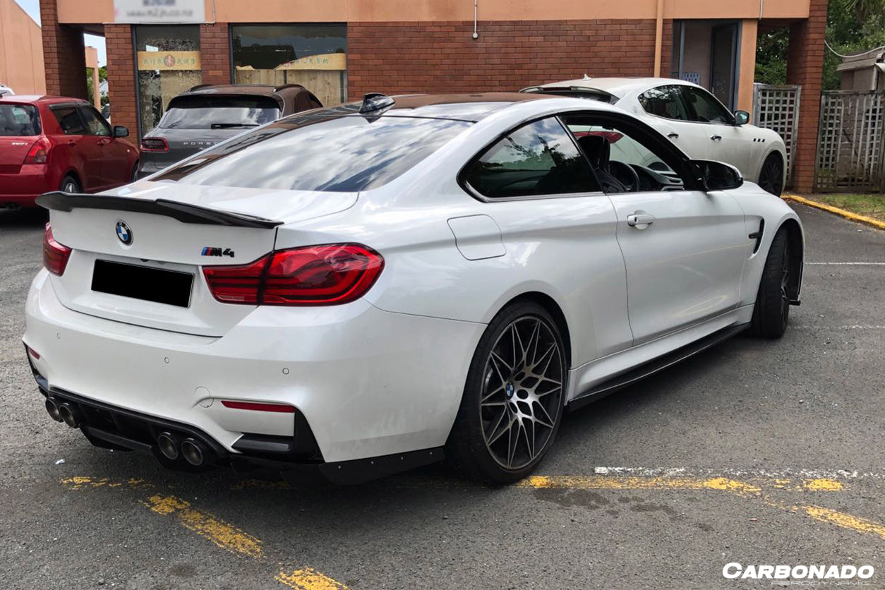 2014-2020 BMW M4 F82 VA Style Carbon Fiber Side Skirts - Carbonado