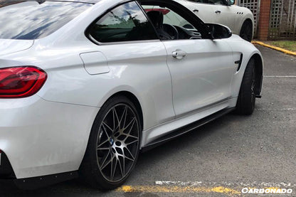 2014-2020 BMW M4 F82 VA Style Carbon Fiber Side Skirts - Carbonado