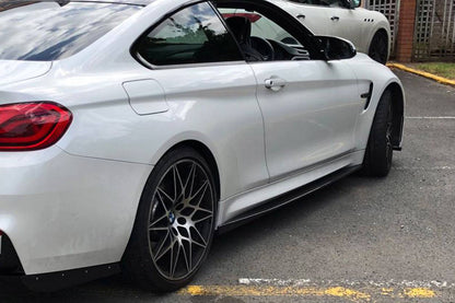 2014-2020 BMW M3 F80 M4 F82 VA Style Carbon Fiber Side Skirts - Carbonado