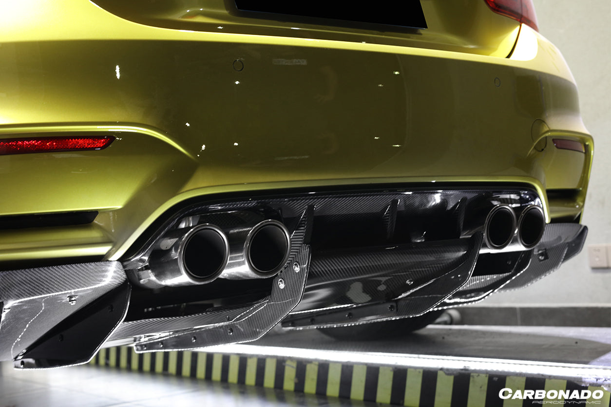 2014-2020 BMW M3 F80 & M4 F82 VA Style Carbon Fiber Rear Lip - Carbonado