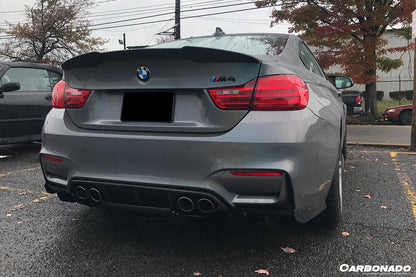 2014-2020 BMW M3 F80 & M4 F82 VA Style Carbon Fiber Rear Diffuser w/ Lip - Carbonado