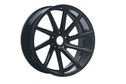 E013 Gloss Black 19in Staggered Set 8.5 ET35 / 9.5 ET35 5.120 (4 Wheels)