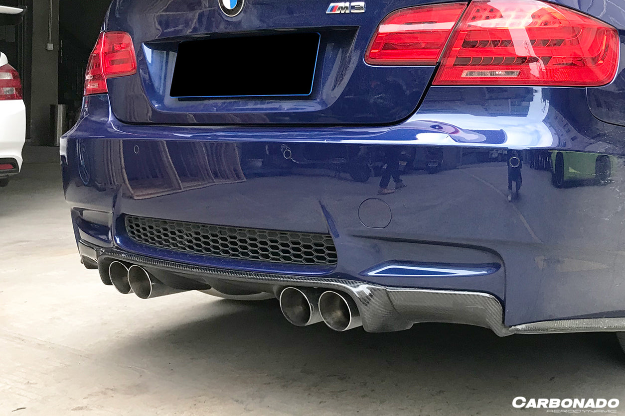2008-2012 BMW M3 E92/E93 VA Style Carbon Fiber Rear Lip - Carbonado