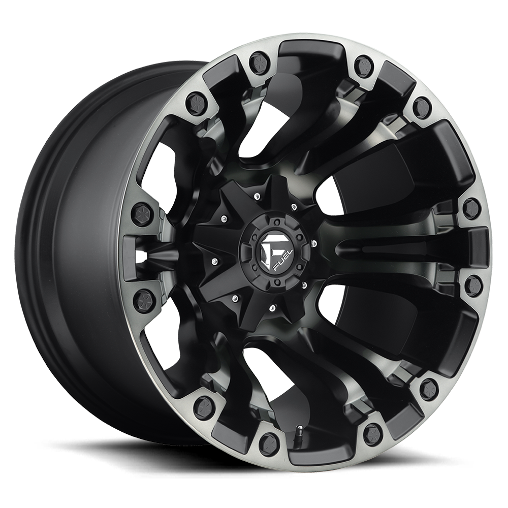 Fuel Off-Road Vapor D569 18x9 +20 8x180mm 124.2mm Matte Black Double Dark Tint