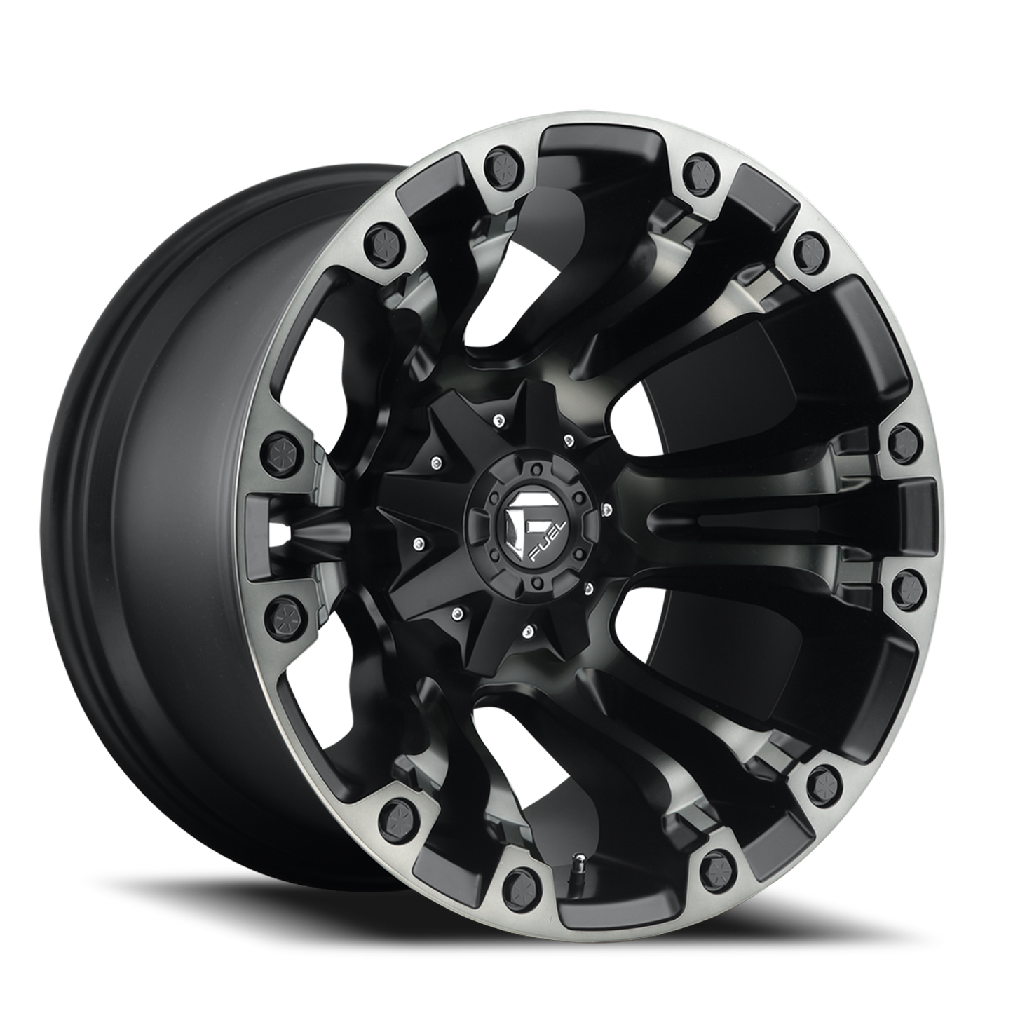 Fuel Off-Road Vapor D851 20x9 +20 5x139.7/5x150mm 110.1mm Matte Black Gray Tint