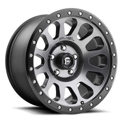 Fuel Off-Road Vector D601 17x9 -12 5x127mm 78.1mm Anthracite Black Bead Ring