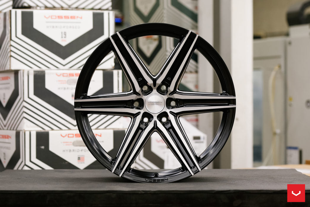 24" Vossen HF6-2 Brushed Matte Black 6x139.7 ( Set of 4 )