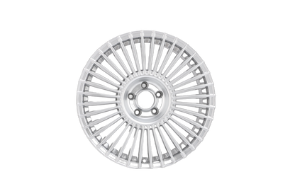 E042 Hyper Silver 19x8.5 ET30 / 19x9.5 ET35 5x114.3 — Staggered Set of 4