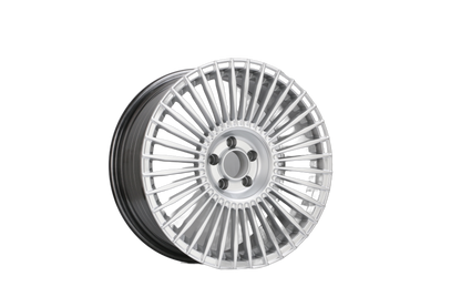 E042 Hyper Silver 19x8.5 ET30 / 19x9.5 ET35 5x114.3 — Staggered Set of 4