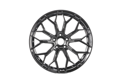 E1201 Gloss Black 19x8.5 ET35 / 19x9.5 ET35 5x114.3 — Staggered Set of 4