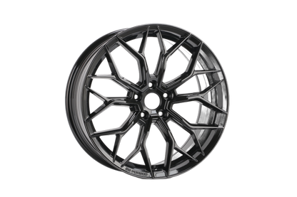 E1201 Gloss Black 19x8.5 ET35 / 19x9.5 ET35 5x114.3 — Staggered Set of 4