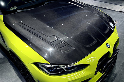 2021-UP BMW M3 G80 G81 M4 G82/G83 BKSSII Style Carbon Fiber Hood - DarwinPRO Aerodynamics