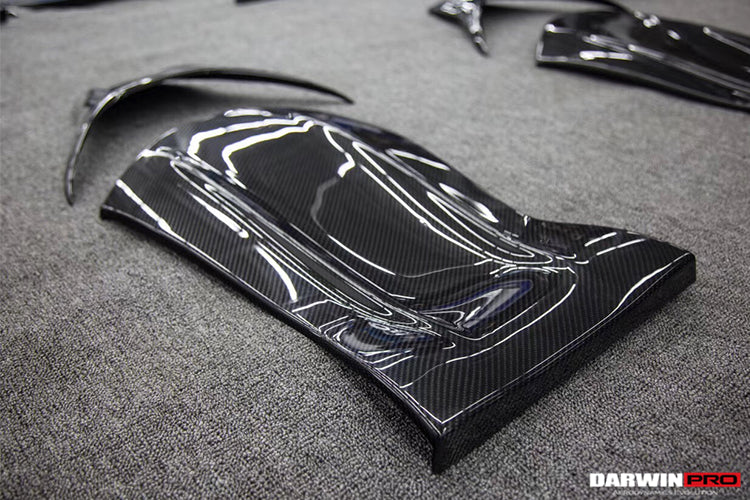 2015-2018 Mercedes Benz C63/S/CLA45 AMG Sedan Carbon Fiber Seat-back Cover - DarwinPRO Aerodynamics