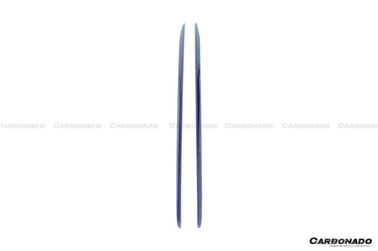 2015-2021 Mercedes Benz W205 C63 S AMG Coupe Carbon Fiber Side Skirts Extension Add On Lip
