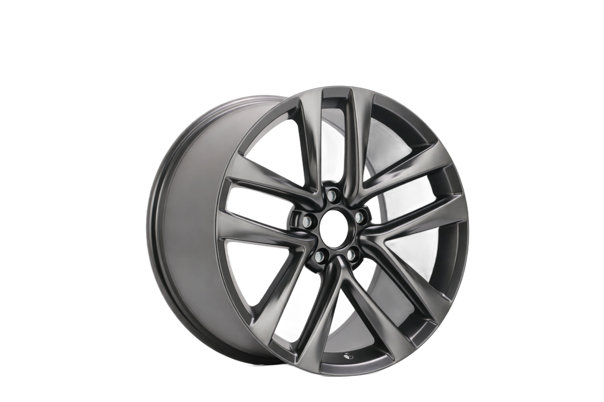 E457 Satin Black 19x9.5 ET40 / 19x10.5 ET45 5x120 — Staggered Set of 4