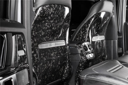 2019-2024 Mercedes Benz W464 G550 & G63AMG G-Wagon Dry Carbon Fiber Seat-back Cover Replacement - Carbonado
