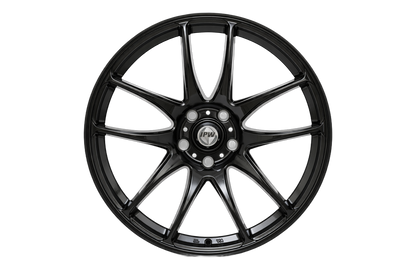 E520 Gloss Black 19x8.5 ET35 / 19x9.5 ET35 5x112 — Staggered Set of 4