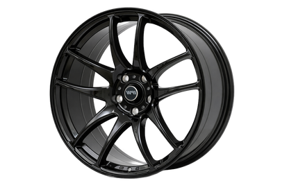 E520 Gloss Black 19x8.5 ET35 / 19x9.5 ET35 5x112 — Staggered Set of 4
