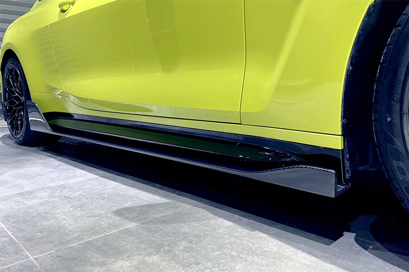 2021-UP BMW M4 G82 G83 BKSS Style Carbon Fiber Side Skirts