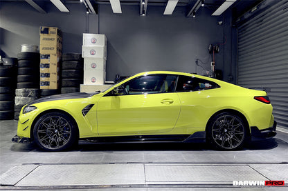 2021-UP BMW M4 G82/G83 BKSS Style Carbon Fiber Side Skirts - DarwinPRO Aerodynamics