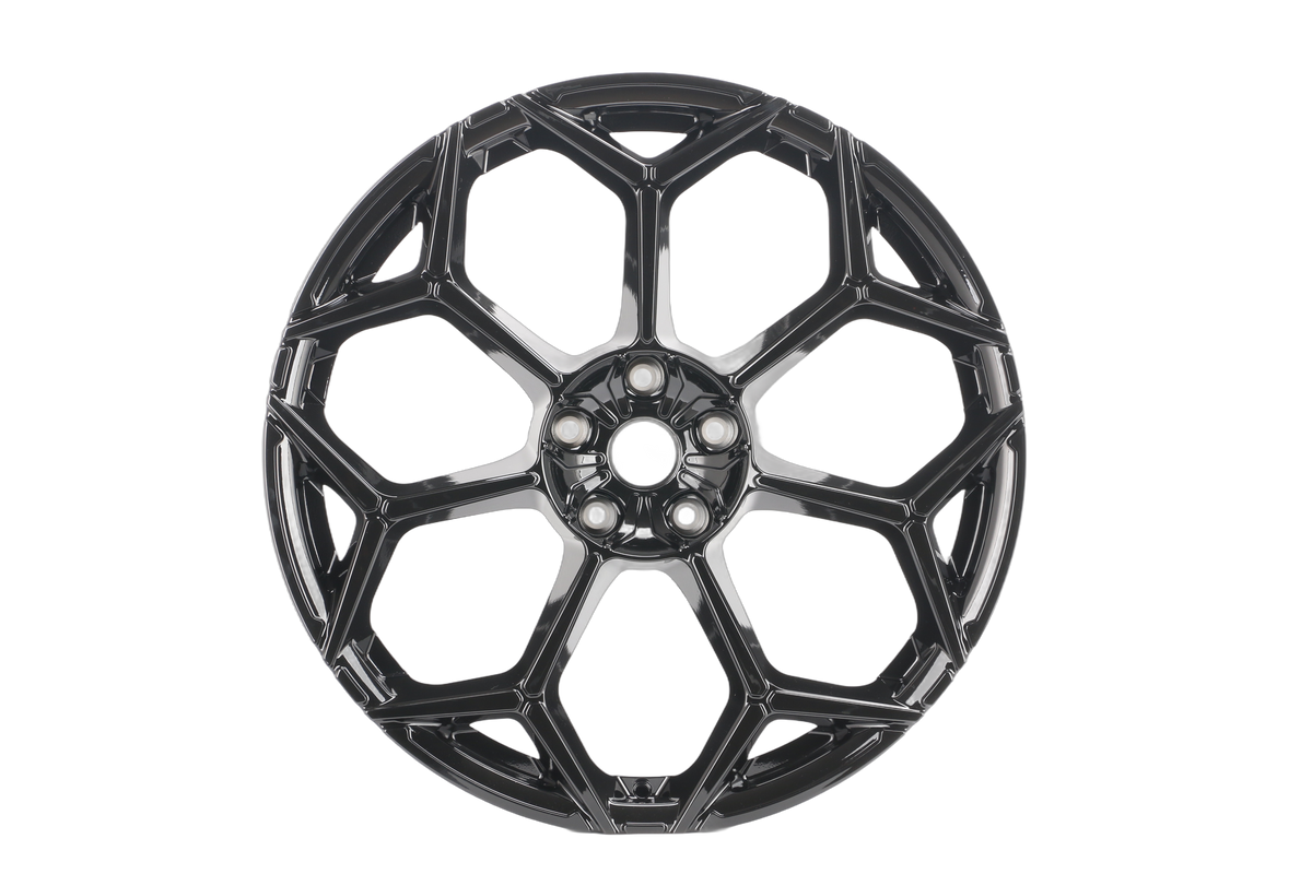 E673 Gloss Black 23x10 ET20 / 23x11.5 ET14 5x130 — Staggered Set of 4