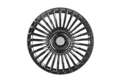 E843 Gloss Black 20x8.5 ET25 / 20x10 ET35 5x120 — Staggered Set of 4