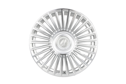 E843 Silver Machined Face 20x8.5 ET25 / 20x10 ET35 5x120 — Staggered Set of 4