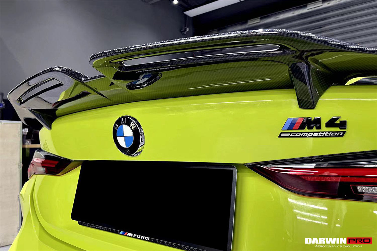 2021-UP BMW M4 G82/4 Series G22 BKSS Style Carbon Fiber Trunk Spoiler - DarwinPRO Aerodynamics