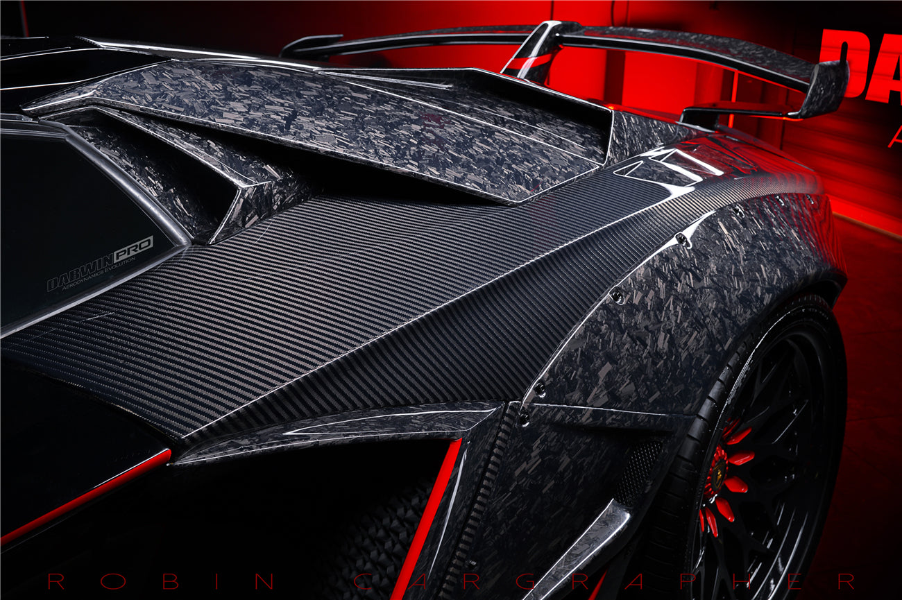 2011-2016 Lamborghini Aventador LP700 Roadster SV-BKSSII Style Wide Body Carbon Fiber Aero Full Kit - DarwinPRO Aerodynamics