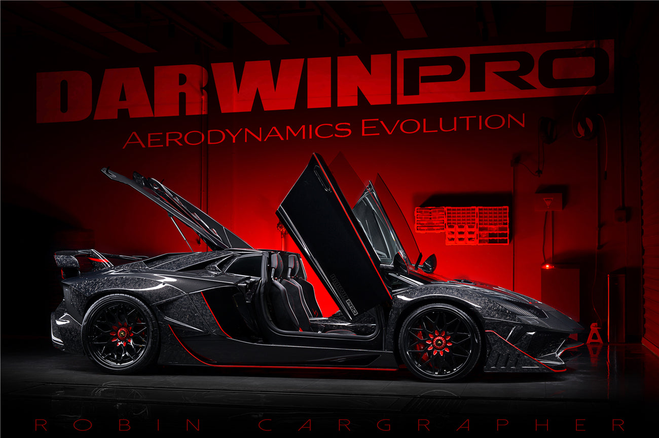 2011-2016 Lamborghini Aventador LP700 Coupe SV-BKSSII Style Wide body Carbon Fiber Aero Full Kit - DarwinPRO Aerodynamics