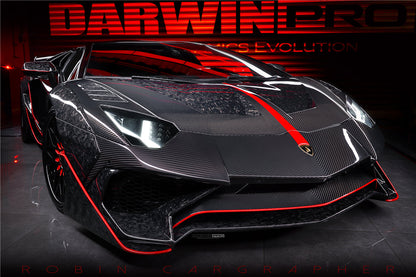 2011-2016 Lamborghini Aventador LP700 Coupe SV-BKSSII Style Wide body Carbon Fiber Aero Full Kit - DarwinPRO Aerodynamics