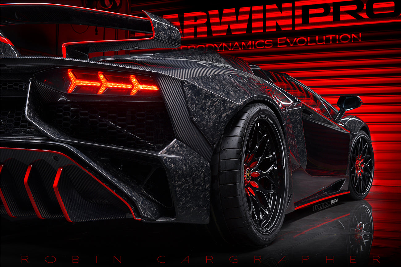 2011-2016 Lamborghini Aventador LP700 Coupe SV-BKSSII Style Wide body Carbon Fiber Aero Full Kit - DarwinPRO Aerodynamics