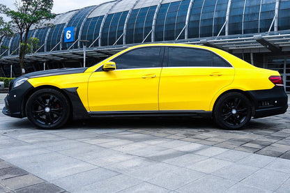 2014-2016 Mercedes Benz E Class W212 WD Style Side Skirts - Carbonado