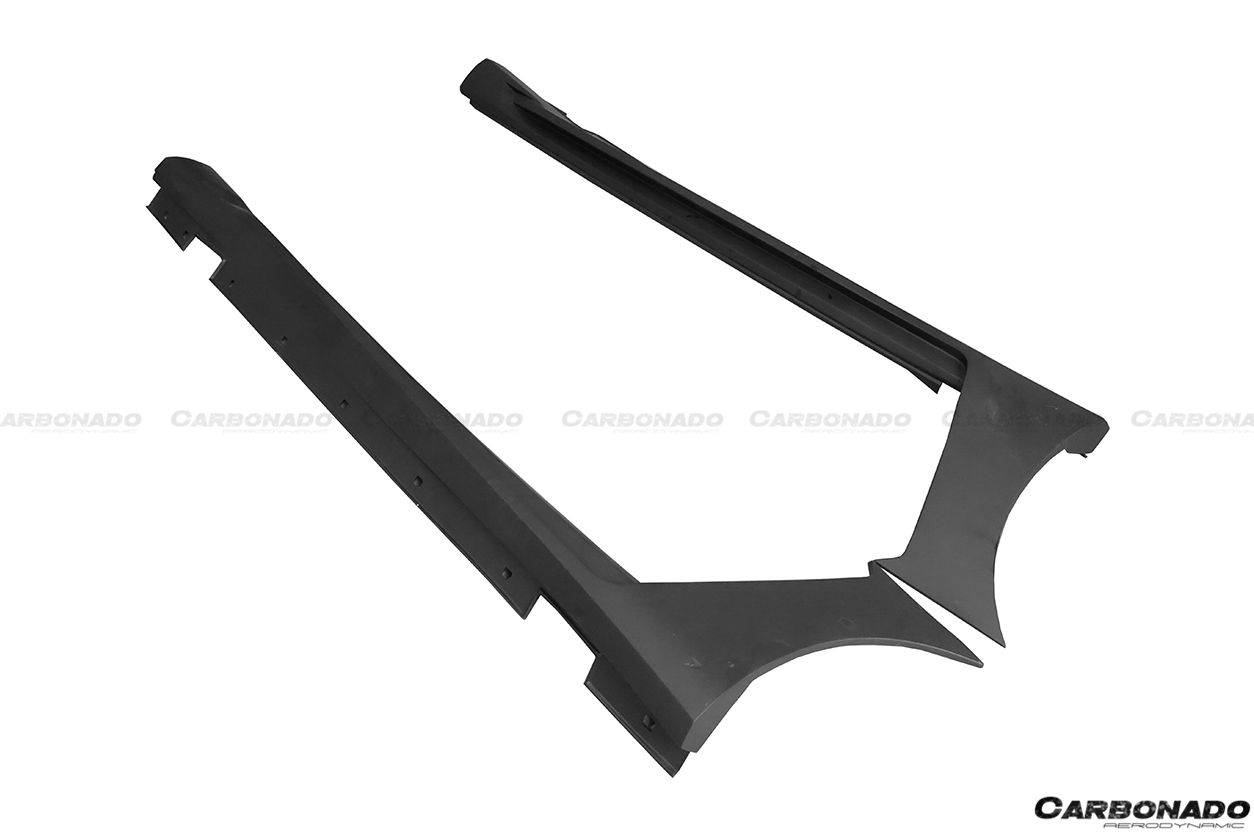 2014-2016 Mercedes Benz E Class W212 WD Style Side Skirts - Carbonado Aero