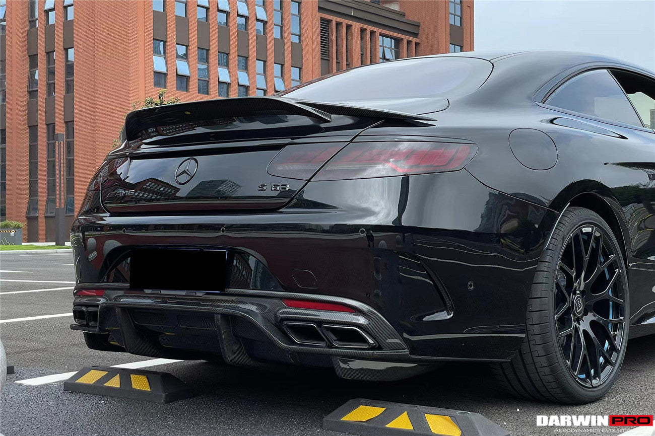 2014-2021 Mercedes Benz C217 S63/S65 AMG Coupe BKSS Style Carbon Fiber Rear Diffuser - DarwinPRO Aerodynamics