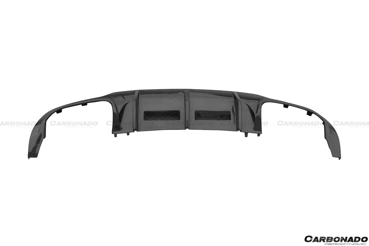 2012-2014 Mercedes Benz W204 C63 AMG RZ Style Carbon Fiber Rear Lip - Carbonado